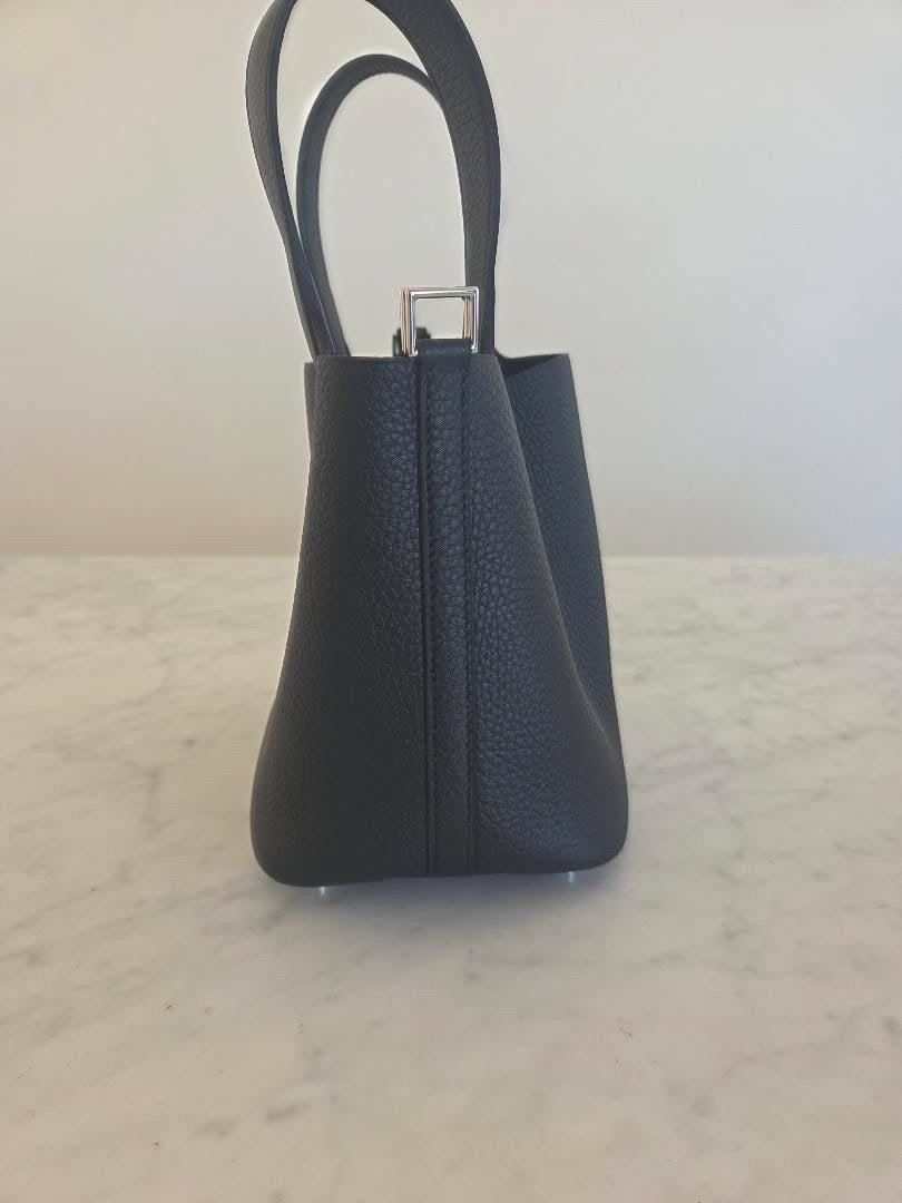 Hermes Picotin 18 Noir Black PHW Palladium Hardware Stamp K 2025