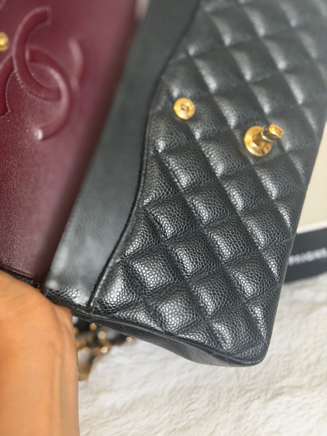 CHANEL series 29 Black Caviar GHW Medium ML Timeless Classic Double Flap Bag 2020