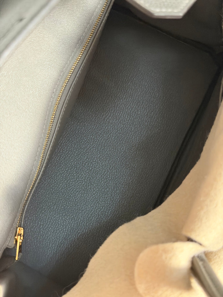 Hermes Birkin 30 Gris Meyer Togo Leather GHW Stamp U 2022