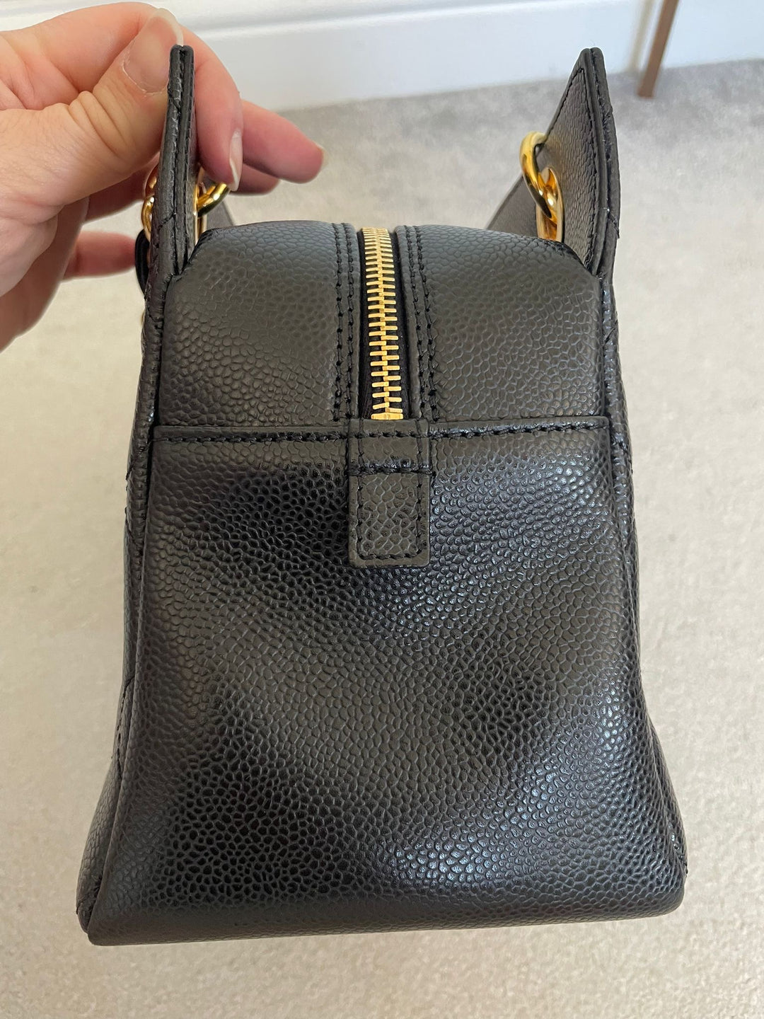 Petite Timeless Tote (PTT) in Black caviar GHW series 14 2011