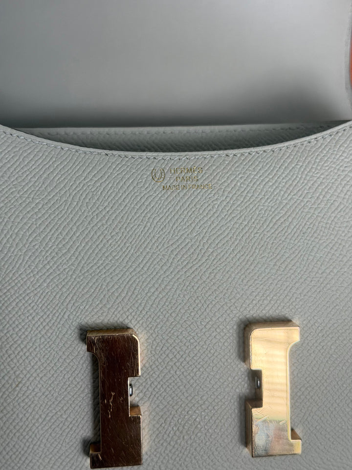 Hermès Constance 18 Mini Constance Craie Epsom Leather RGHW
