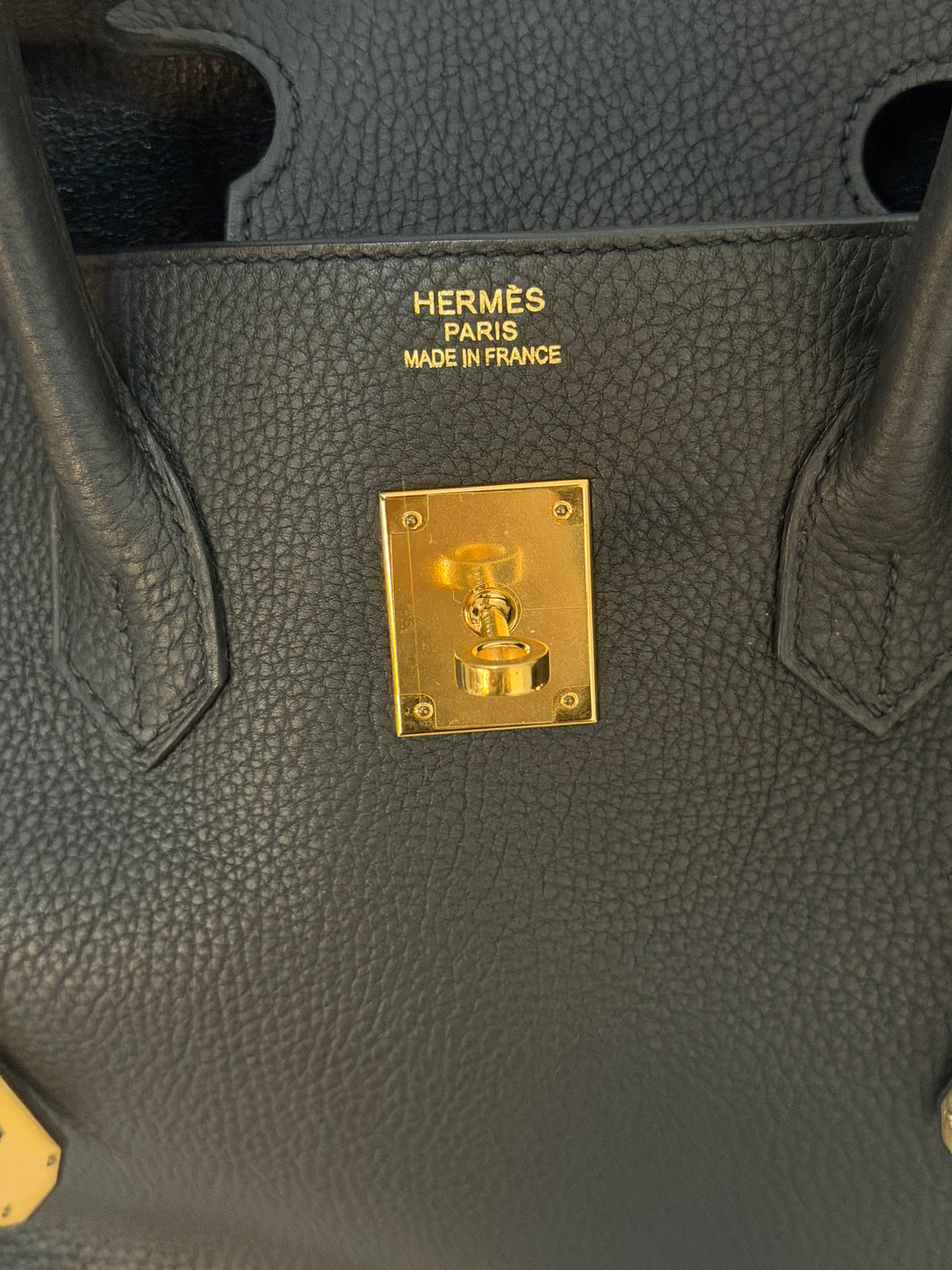 Hermes Birkin 35 Noir Black Togo Leather GHW Stamp T 2015