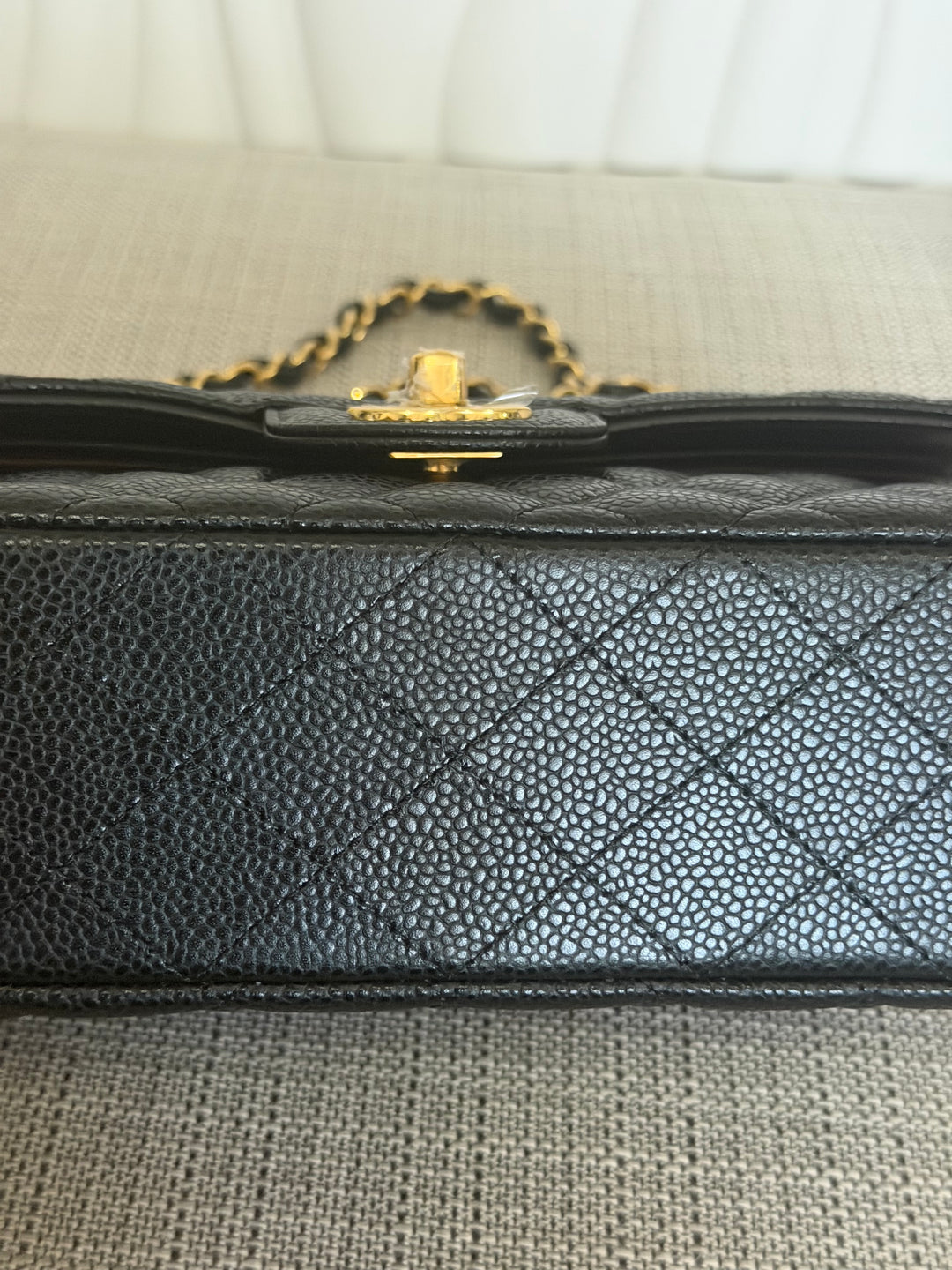 CHANEL Black Caviar GHW SMALL Timeless Classic Double Flap Bag 2022