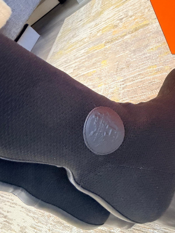 HERMÈS Fontaine 60 Boots size EU 40 UK 7 Black