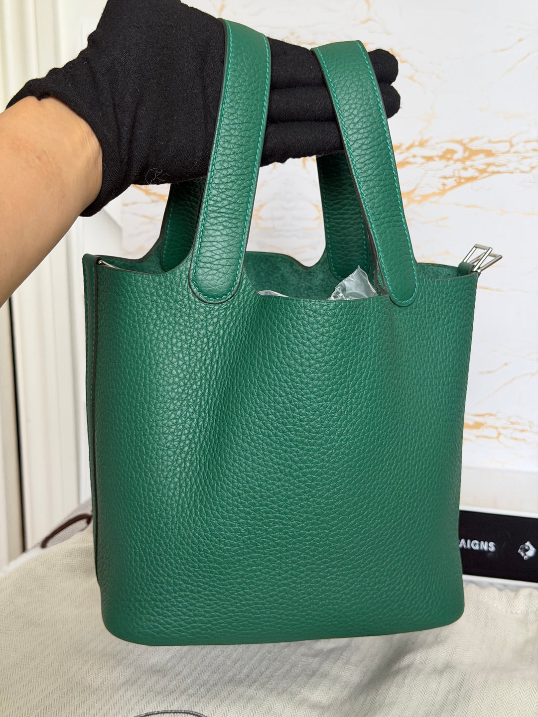 Hermès Picotin 18 Lock Vert Moyen Cle Leather PHW stamp K 2025