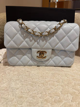 Load image into Gallery viewer, CHANEL 25S collection 2025 Light Blue Lambskin LGHW Mini rectangular flap bag
