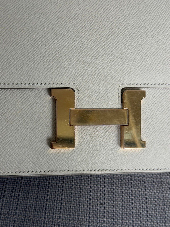 Hermès Constance 18 Mini Constance Craie Epsom Leather RGHW