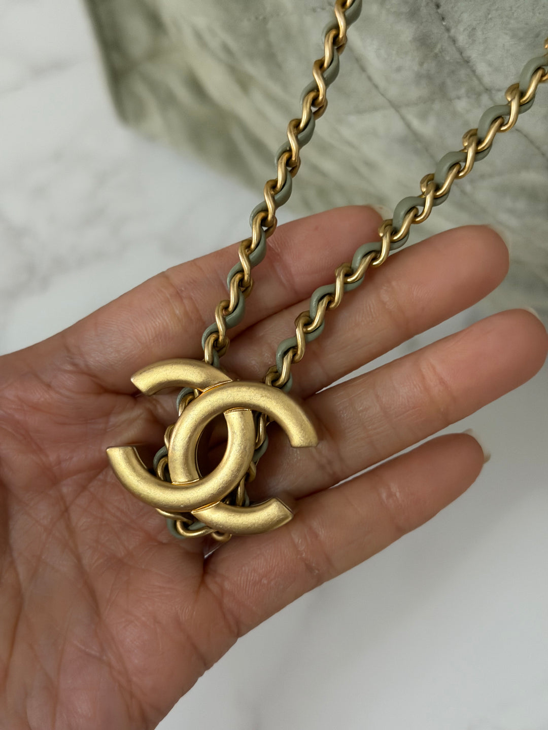 CHANEL 25C 2025 Khaki Suede Aged GHW 25 Hobo Bag size Medium