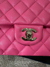 Load image into Gallery viewer, CHANEL 21C collection series 30 Barbie Pink Caviar LGHW Medium Timeless Classic Double Flap Bag
