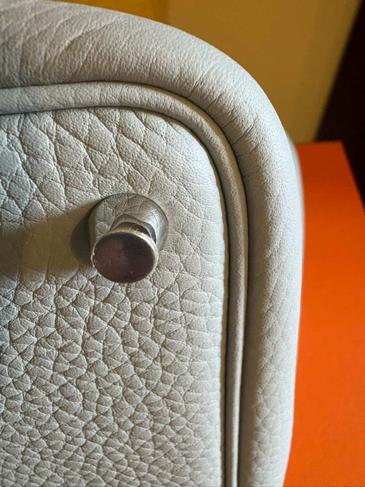 Hermès Picotin 18 in Blue Glacier with palladium hardware