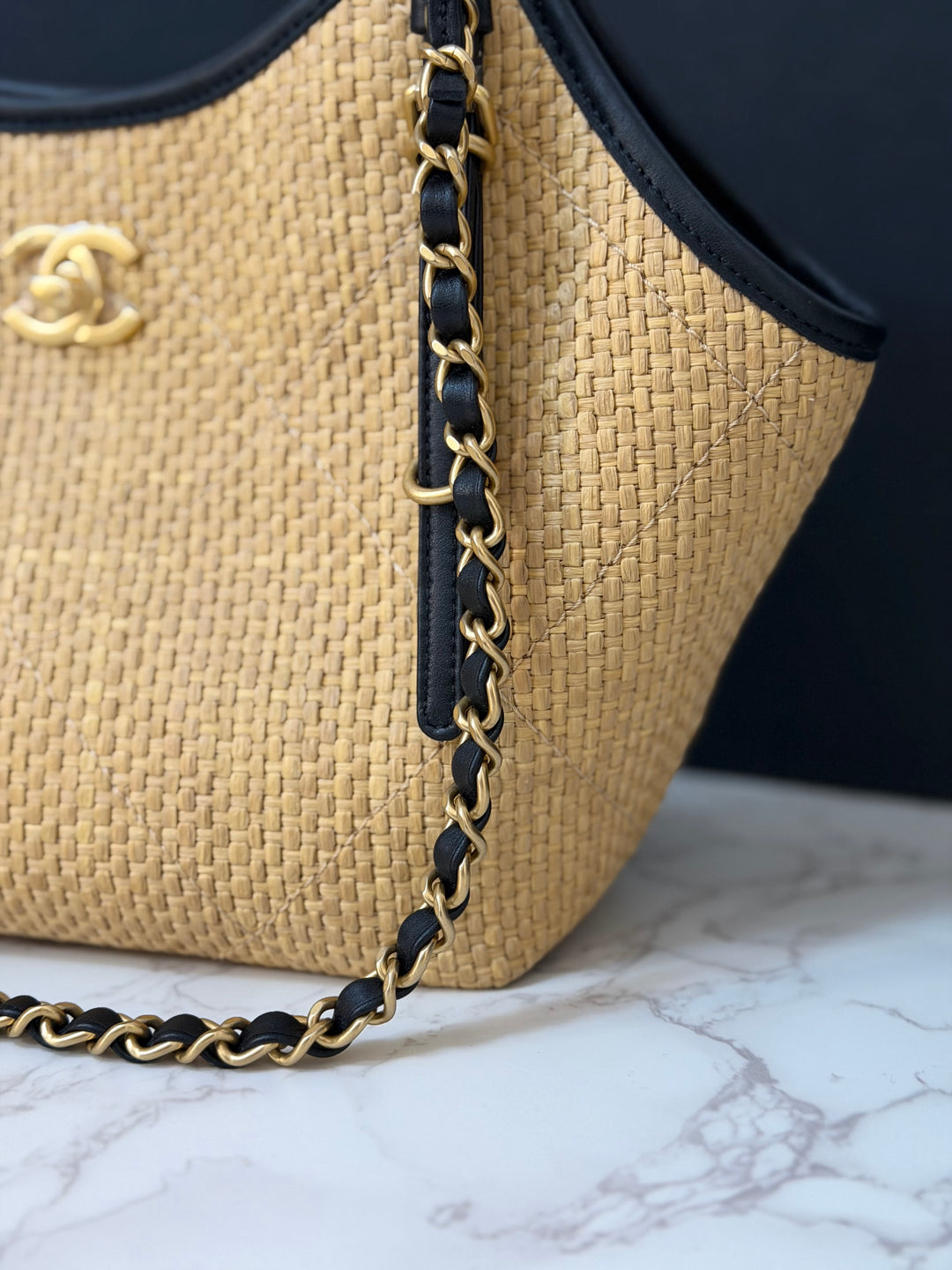 CHANEL 25K Raffia Small Tote Bag 2025