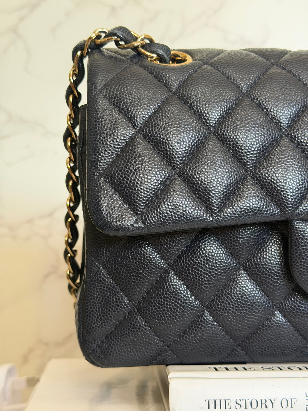 CHANEL series 31 Dark Navy Caviar LGHW Small Timeless Classic Double Flap Bag 2020/2021