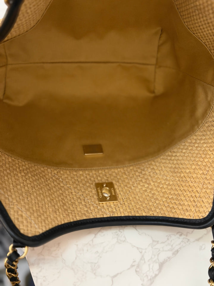 CHANEL 25K Raffia Small Tote Bag 2025