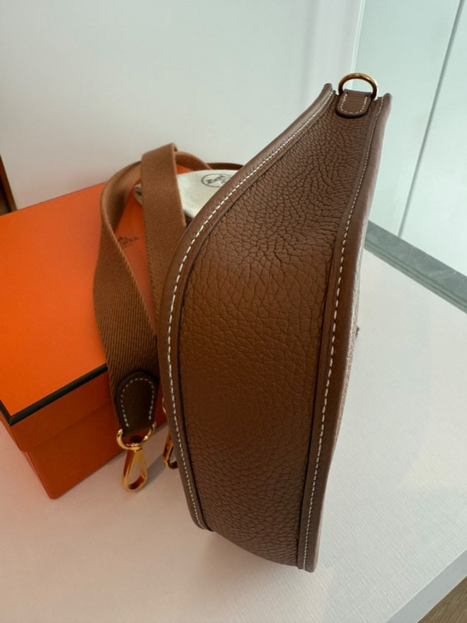 Hermes Mini Evelyn PM Gold with GHW