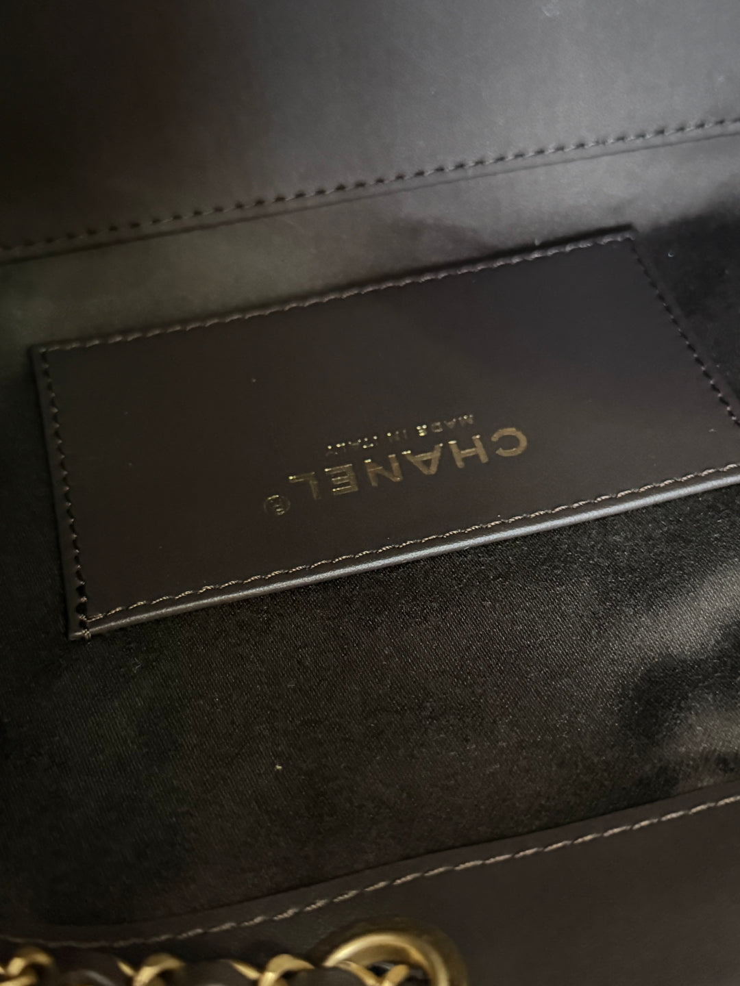 CHANEL 26C collection 2025/2026 Brown Suede Leather Mini 25 Hobo Bag with aged GHW