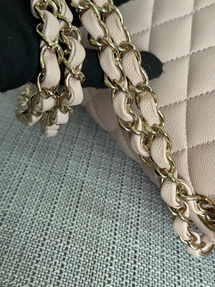 CHANEL 21C 2021 Rose Clair Caviar LGHW Medium ML 11.12 Timeless Classic Double Flap Bag
