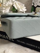 Load image into Gallery viewer, Chanel 22P Blue Caviar LGHW Medium ML Timeless Classic Double Flap Bag
