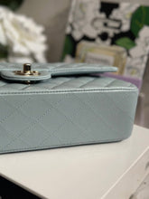Load image into Gallery viewer, Chanel 22P Blue Caviar LGHW Medium ML Timeless Classic Double Flap Bag
