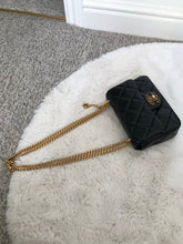 Load image into Gallery viewer, Chanel 22P Black Lambskin GHW Square mini flap bag
