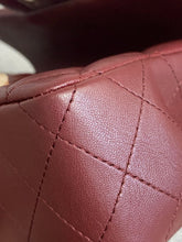 Load image into Gallery viewer, Chanel series 28 2019 Burgundy Lambskin Silver HW Mini Rectangular Flap Bag
