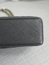 Load image into Gallery viewer, Chanel series 16 circa 2012 Black Caviar 11.12 Medium ML Timeless Classic Double Flap Bag with GHW
