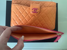 Load image into Gallery viewer, Chanel 24P Collection Orange and Dark Pink Lambskin Pouches
