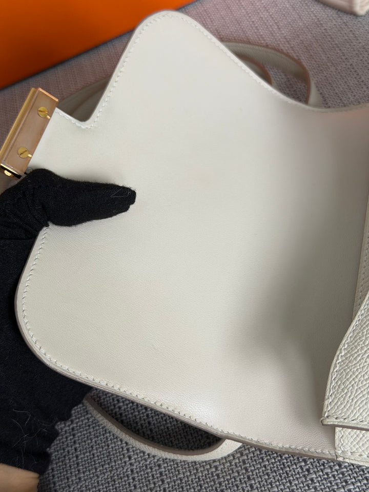 Hermès Constance 18 Mini Constance Craie Epsom Leather RGHW