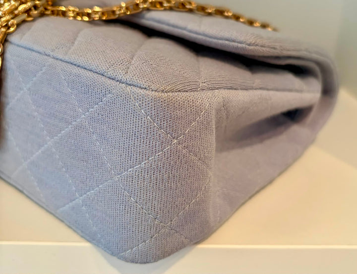 CHANEL Light Blue Jersey Reissue Flap Bag GHW