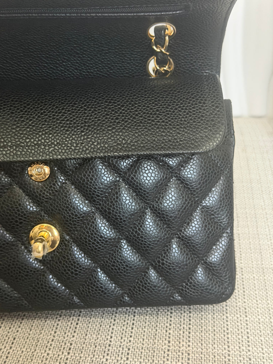 CHANEL Black Caviar GHW SMALL Timeless Classic Double Flap Bag 2022