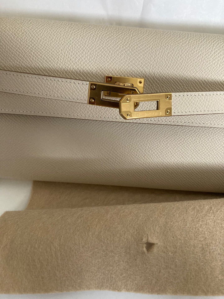 Hermes Kelly To go in Craiae Epsom leather with Gold Hardware