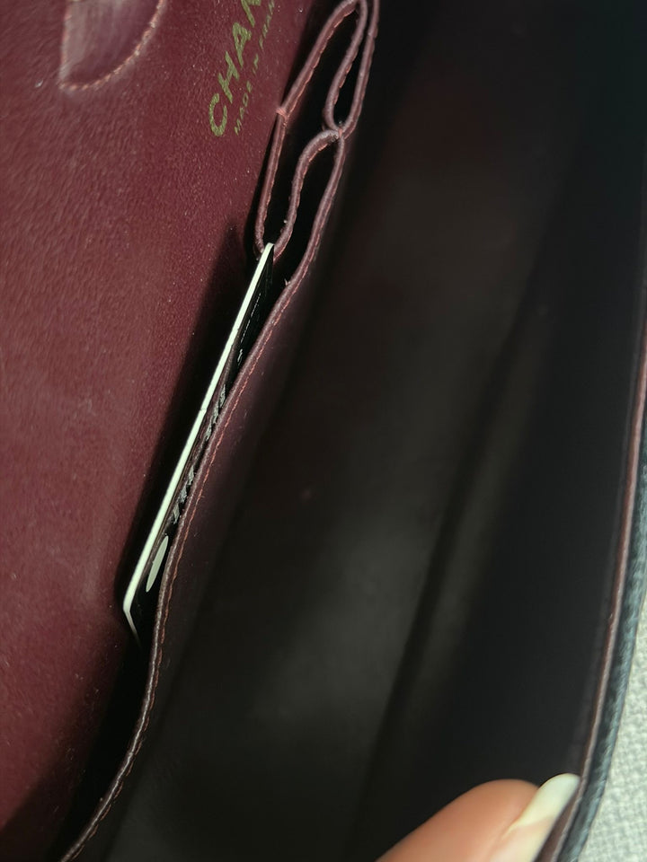 CHANEL Series 24 2017 Black Caviar GHW Medium M/L 11.12 Timeless Classic Double Flap Bag