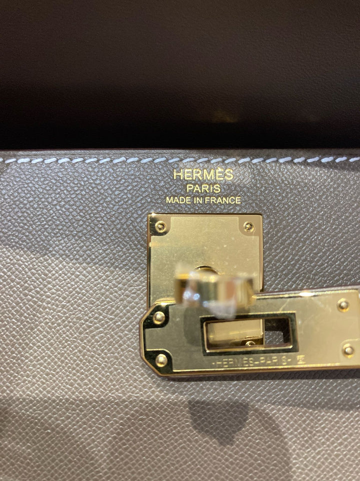 Hermes Kelly Elan EtoupeVeau Madame Leather GHW Stamp Z (2025)