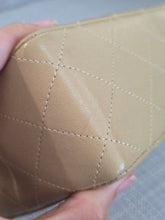 Load image into Gallery viewer, Chanel series 1 Beige Lambskin 24K GHW Vintage Mini Flap Bag
