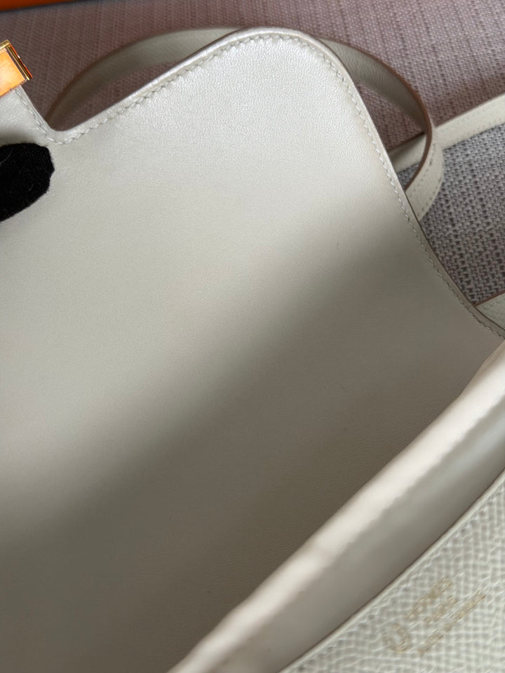 Hermès Constance 18 Mini Constance Craie Epsom Leather RGHW