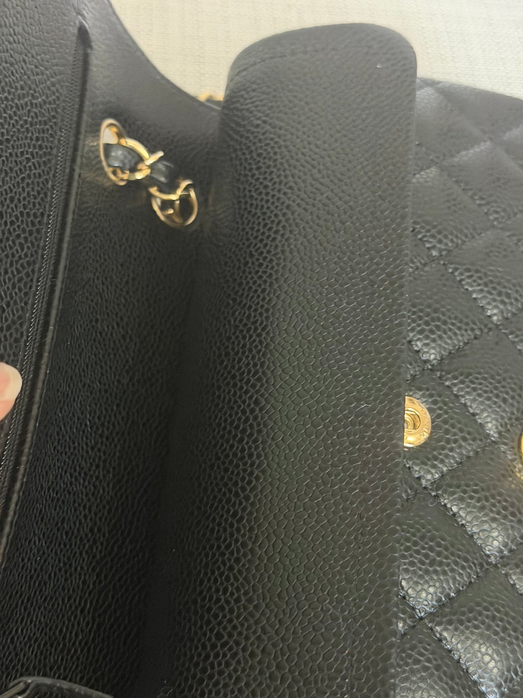 CHANEL Black Caviar GHW SMALL Timeless Classic Double Flap Bag 2022