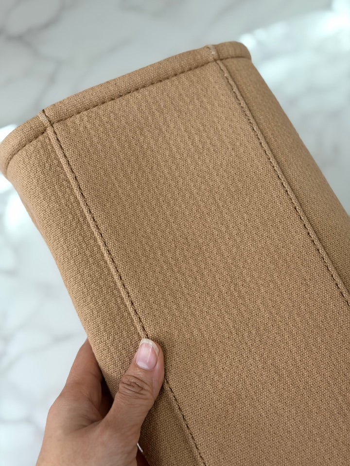 CHANEL 24P collection 2024 Beige Tweed Deauville Tote size Small with top handle LGHW and pouch