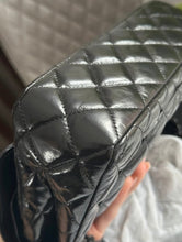 Load image into Gallery viewer, CHANEL So Black Glazed Calf Skin So Black Hardware series 30 Small classic double flap bag
