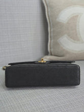 Load image into Gallery viewer, Chanel series 16 circa 2012 Black Caviar 11.12 Medium ML Timeless Classic Double Flap Bag with GHW
