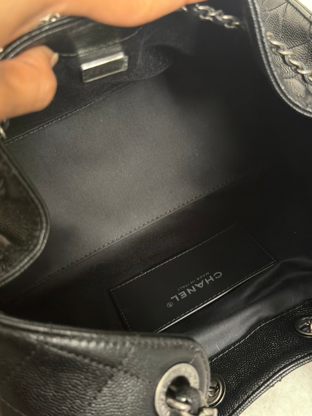 CHANEL 25 Hobo Bag Size SMALL in Black Caviar Ruthenium Hardware 2026