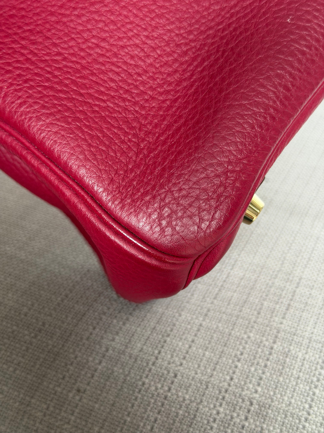 WA/Email to Purchase only- Hermes Rouge Grenat Togo Leather GHW Birkin 35 Stamp X 2016