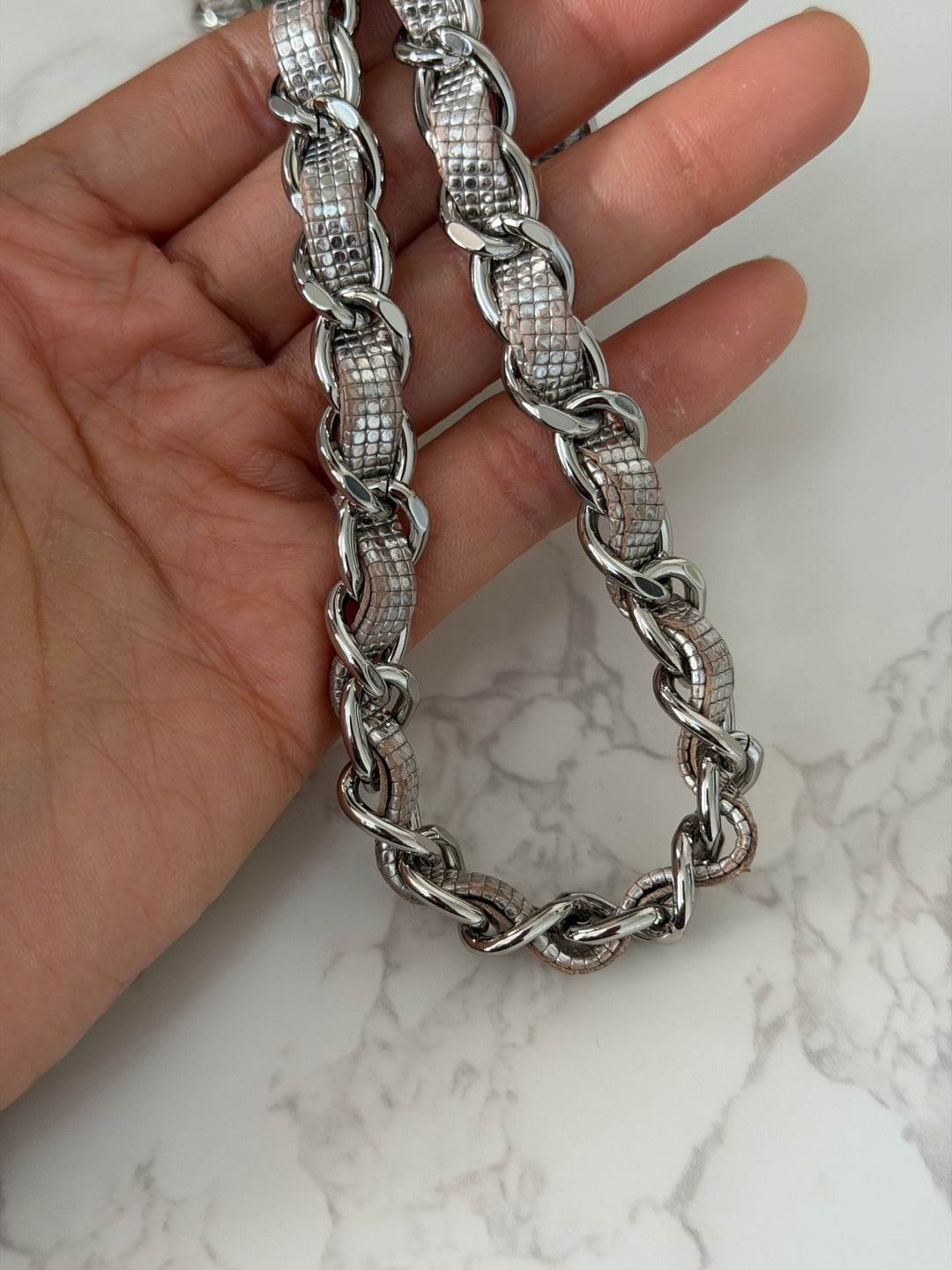 CHANEL series 21 16C 2016 Pixel Pinky Gold Calf Skin SHW Mini Rectangular Flap Bag