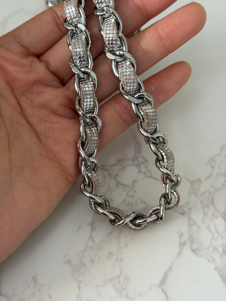 CHANEL series 21 16C 2016 Pixel Pinky Gold Calf Skin SHW Mini Rectangular Flap Bag