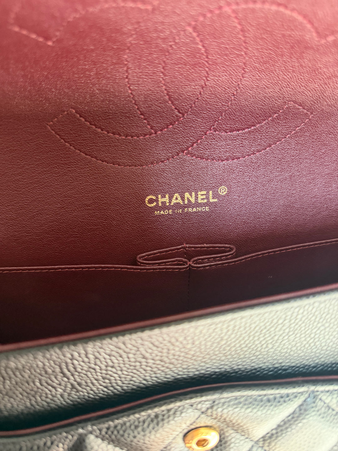 CHANEL series 15 Black Caviar GHW Jumbo Timeless Classic Double Flap Bag 2011