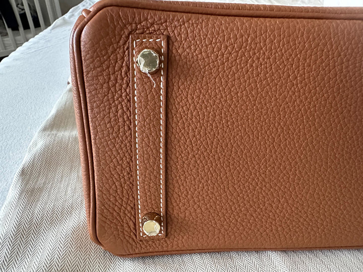 WA/Email to Purchase only- HERMÈS Gold Togo Leather with GHW Birkin 25 Stamp X 2016