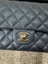 Load image into Gallery viewer, CHANEL 21B 2021 Dark Grey Caviar LGHW Medium ML Timeless Classic Double Flap Bag
