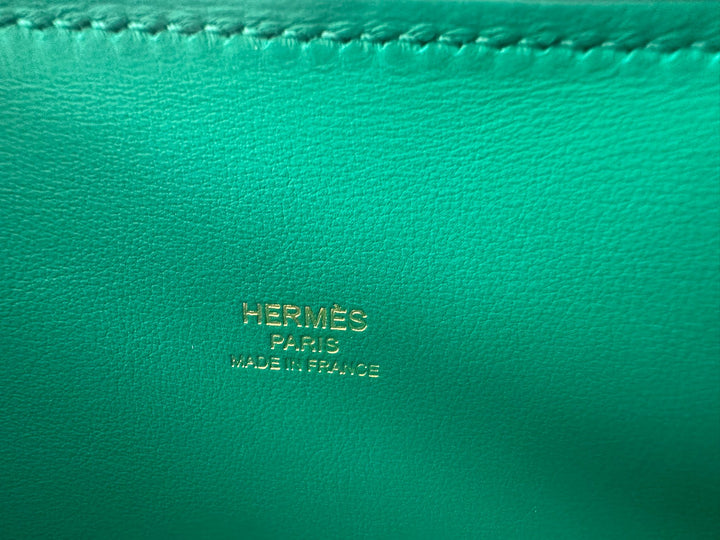 Hermes Vert Jade Epsom GHW Bolide 25 Bag