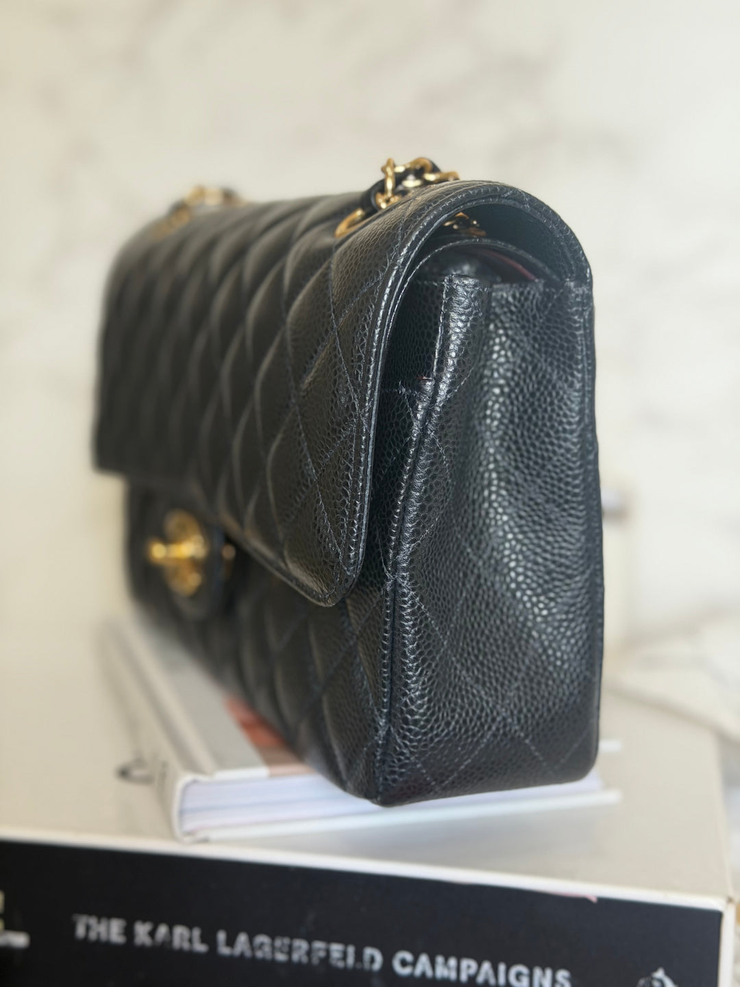 CHANEL series 29 Black Caviar GHW Medium ML Timeless Classic Double Flap Bag 2020