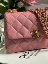 Load image into Gallery viewer, Chanel 22K 2022 Fall/Winter Collection Pink Caviar Coco First Mini Flap Bag with Aged GHW (AS3580)
