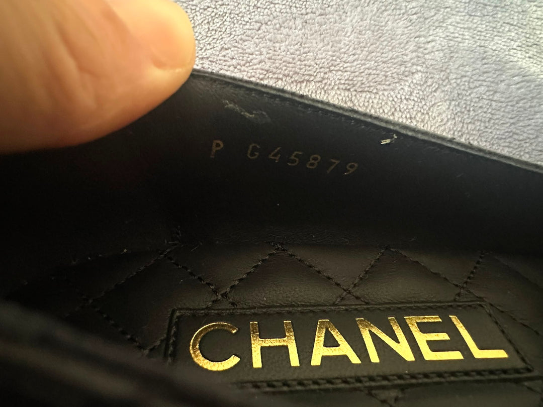 CHANEL Black Ballerina Shoes EU 37.5