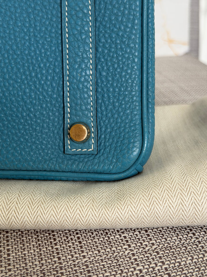 Hermes Birkin 30 in Bleu Jean Togo Leather GHW